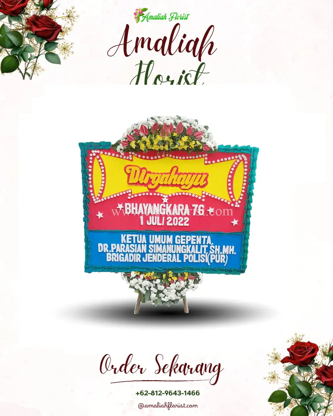 Papan Bunga HUT Ulang Tahun Sananwetan